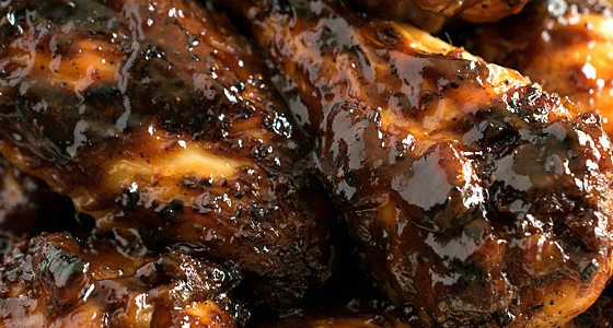 Dry Rub Spicy Barbecue Chicken Wings - A Family Feast