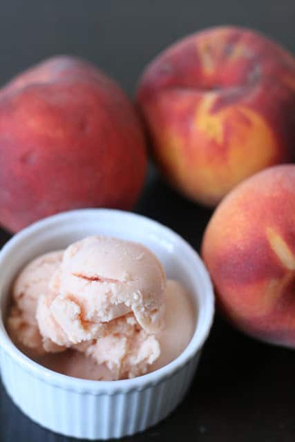 Honey Peach Frozen Yogurt - 25-Plus Perfect Peach Recipes