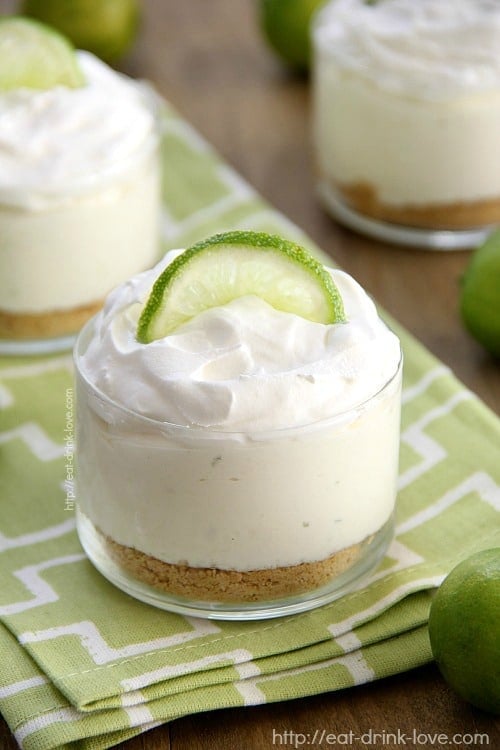 No Bake Key Lime Cheesecakes - 30-Plus Fantastic Key Lime Recipes - A Family Feast