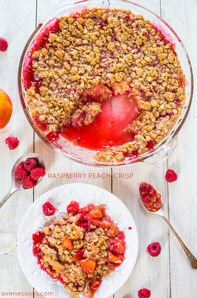 Raspberry Peach Crisp - 25-Plus Perfect Peach Recipes