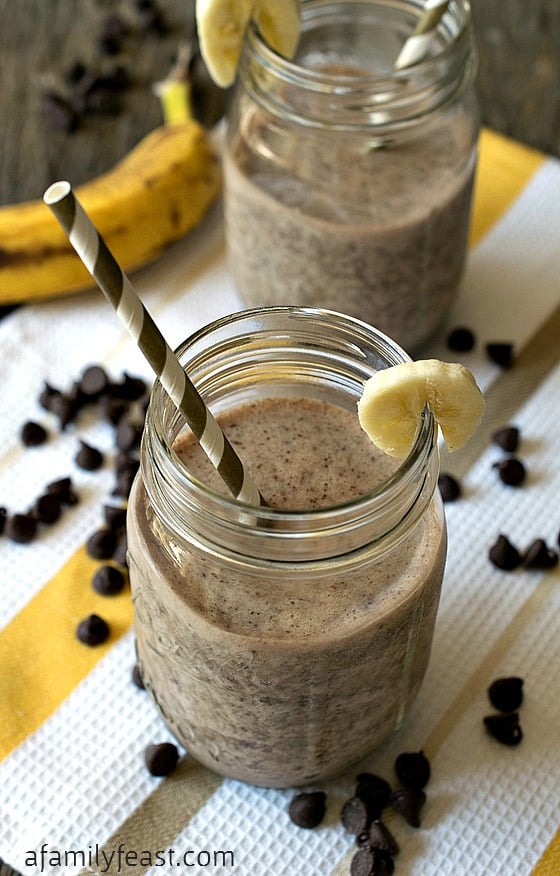 Chocolate Banana Smoothie - Vegan and Gluten Free - even if you aren't on a special diet, this smoothie is delicious!