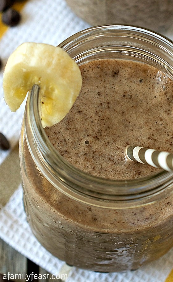 Chocolate Banana Smoothie (Vegan and Gluten Free) - A Family Feast