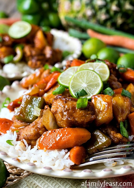 Sweet and Sour Key Lime Pork - A delicious dinner your whole family will love!