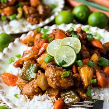 Sweet and Sour Key Lime Pork - A Family Feast