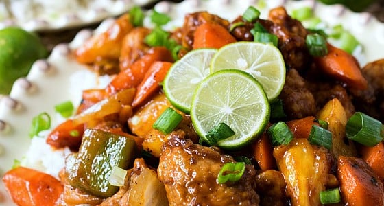 Sweet and Sour Key Lime Pork - A Family Feast