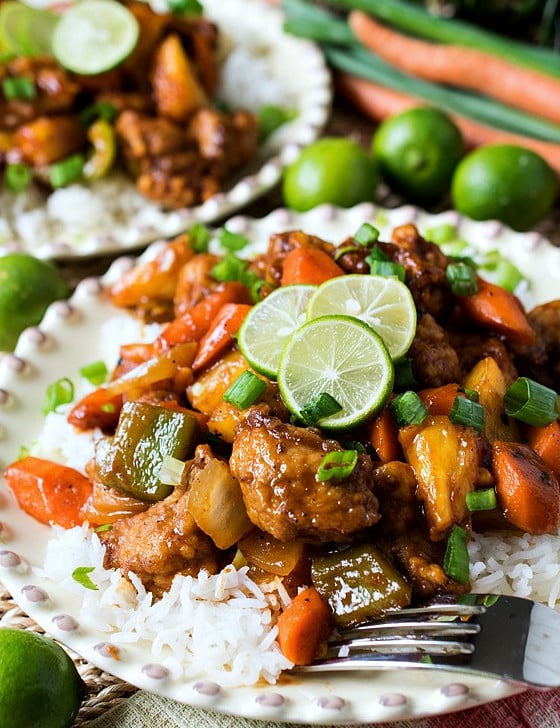 Sweet and Sour Key Lime Pork - A Family Feast