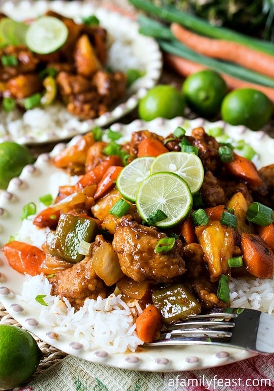 Sweet and Sour Key Lime Pork - A Family Feast