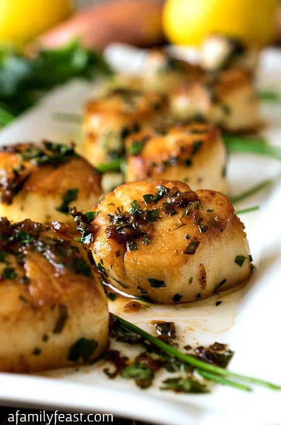 Perfect Pan Seared Scallops (with a Simple Pan Sauce) - A Family Feast