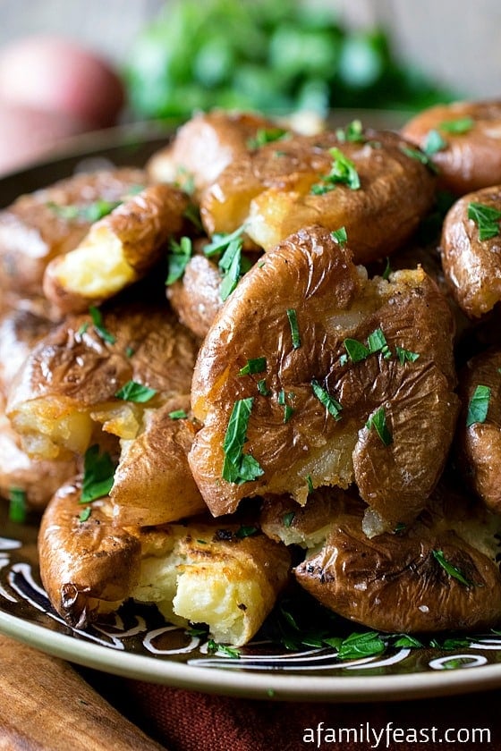 Red Potato Coins - An easy and delicious side dish that can be made in the oven OR on the grill!