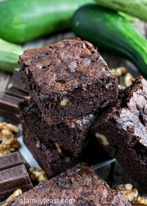 Zucchini Brownies - A Family Feast®