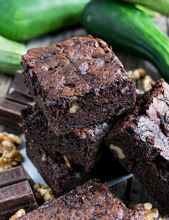 Zucchini Brownies - A Family Feast