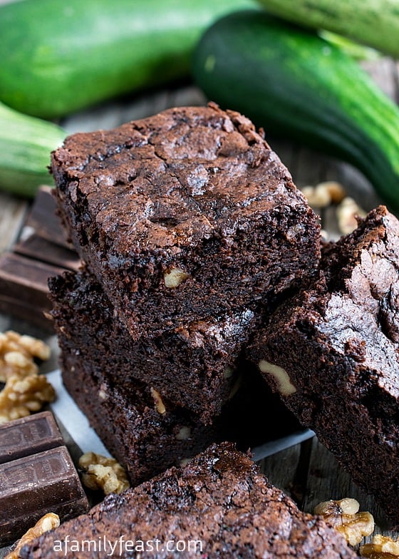 Zucchini Brownies - A Family Feast