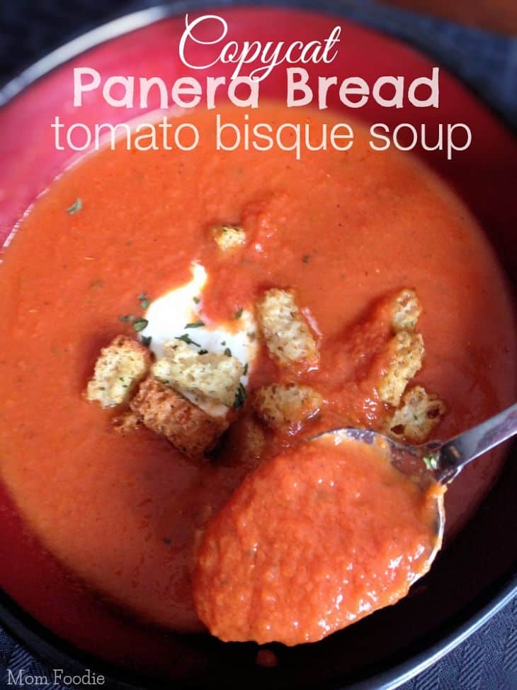 Copycat Panera Tomato Bisque - 30+ Recipes for your Garden Tomatoes