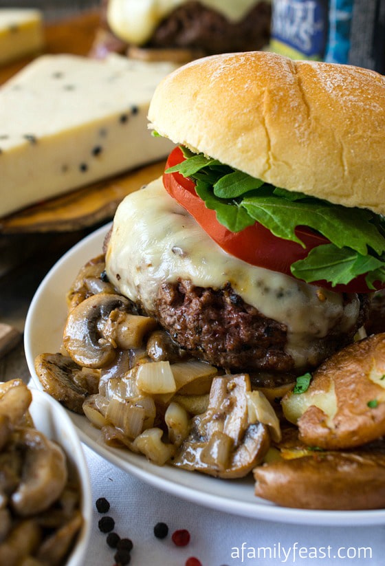 Name That Cheeseburger! A fantastic burger inspired by a classic Steak au Poivre plus some delicious Wisconsin Pepato Cheese.