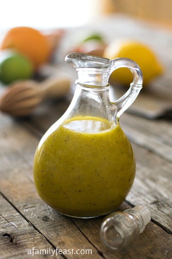 This Savory Citrus Dressing is simple to make and full of fantastic flavors. Great on salads or used as a marinade!