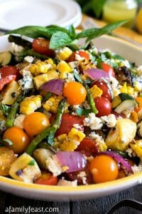 Grilled Summer Vegetable Salad - A Family Feast