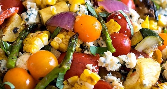 Grilled Summer Vegetable Salad - A Family Feast