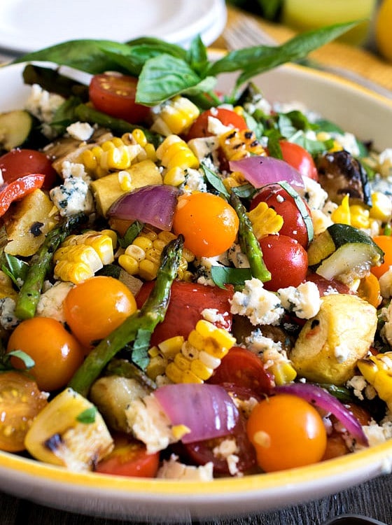 Grilled Summer Vegetable Salad - A Family Feast