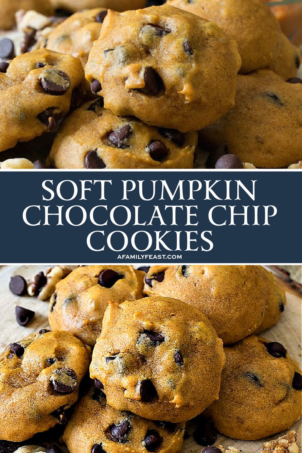 Soft Pumpkin Chocolate Chip Cookies