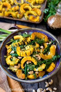 Asian Salad with Roasted Delicata Squash - A Family Feast