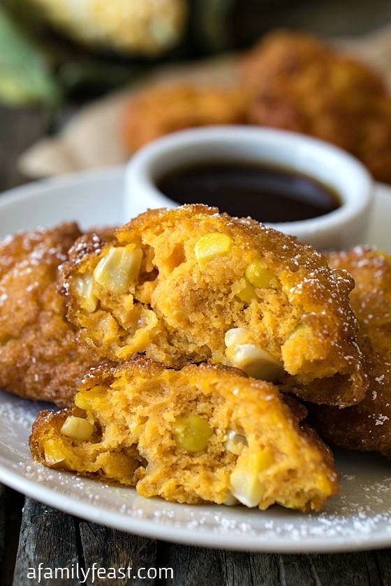 Pumpkin Corn Fritters - A Family Feast