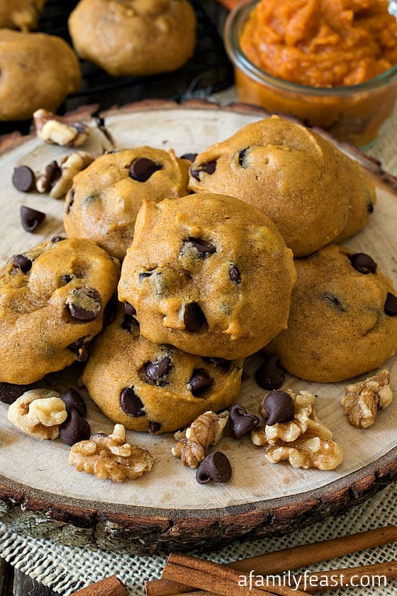 Pumpkin chocolate chip cookies