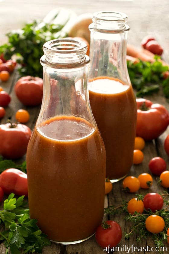 Homemade Tomato Juice - A Family Feast