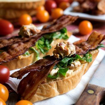 BLT Crostini with Boursin Cheese - A Family Feast