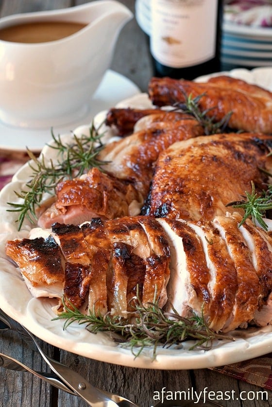 How to make Perfect Roast Turkey! Includes a great brine plus a method of roasting that prevents your turkey from getting dry while roasting.