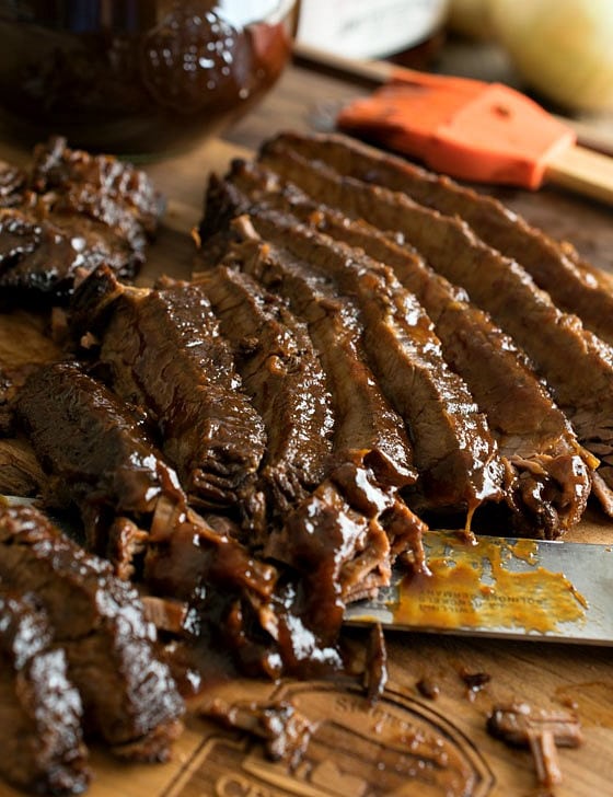 Slow Cooker Barbecue Beef Brisket - A Family Feast