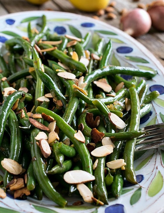 Green Beans Almondine - A Family Feast