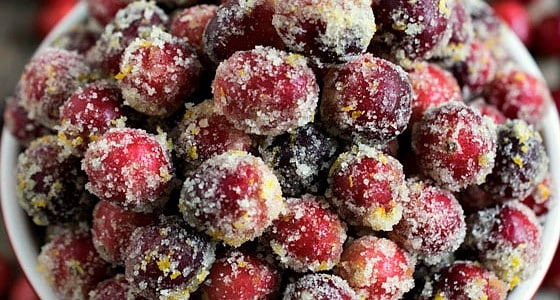 Orange Sugared Cranberries - A Family Feast
