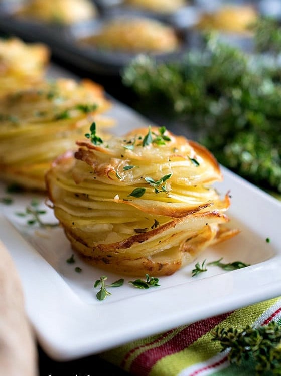 Asiago Potato Stacks - A Family Feast