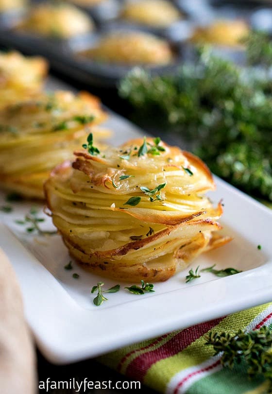 Asiago Potato Stacks - A Family Feast