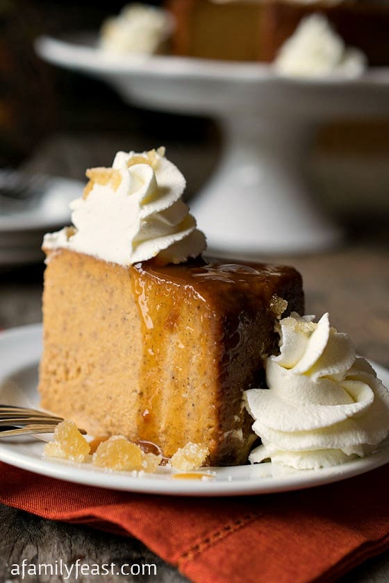 New England Pumpkin Caramel Pudding - An elegant and easy alternative to a traditional pumpkin pie!