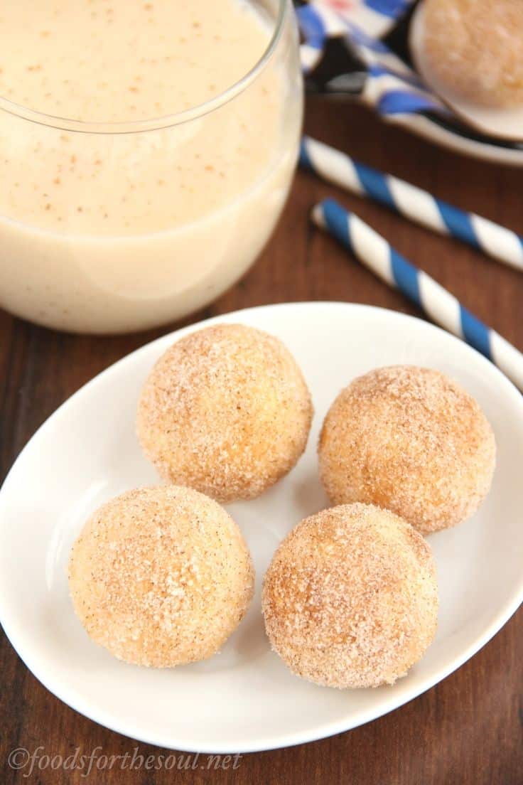 Eggnog Donut Holes - 30+ Festively Delicious Eggnog Recipes