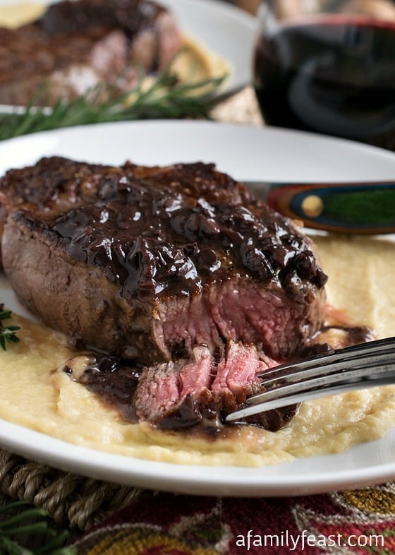 Filet Mignon with Mushroom Sauce - A Family Feast