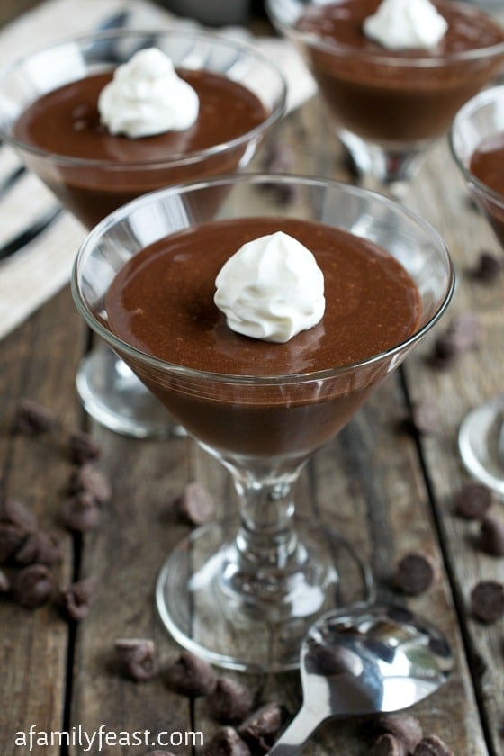 Easy Blender Chocolate Mousse - A Family Feast