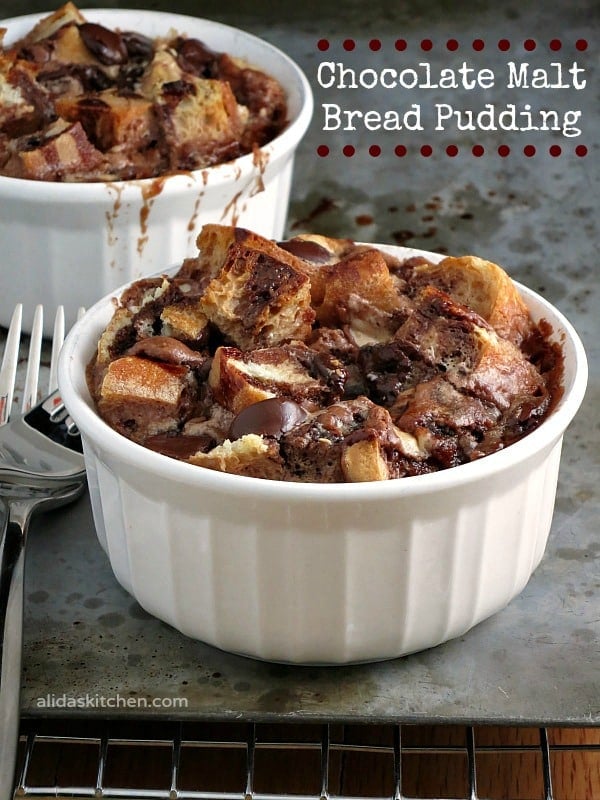 Chocolate Malt Bread Pudding - 30+ Recipes for Malted Milk Lovers