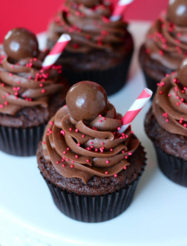 Chocolate Malt Cupcakes - 30+ Recipes for Malted Milk Lovers