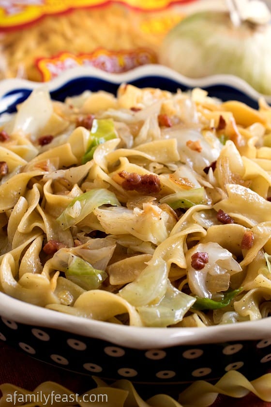 Haluski - A simple,rustic and traditional dish made with fried cabbage and noodles. Pure, delicious comfort food!