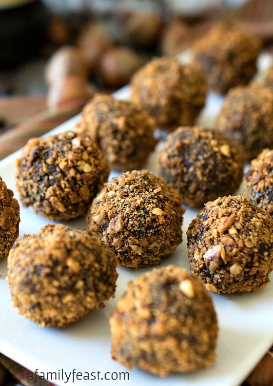 Hazelnut Truffles - Sinfully good but easy to make! These are so good they should be illegal!