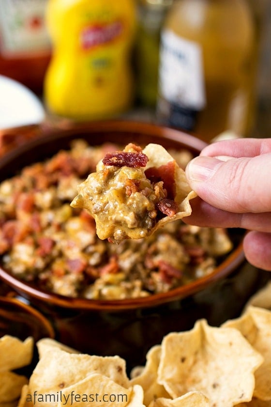 Bacon Cheeseburger Dip - A Family Feast