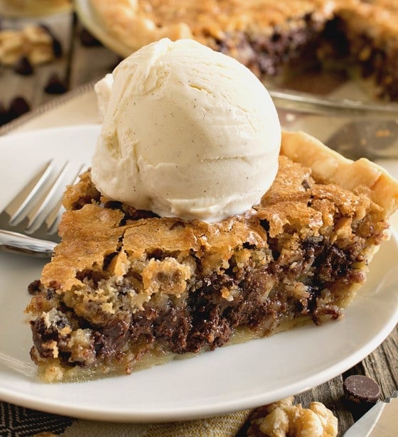 Toll House Chocolate Chip Pie - A Family Feast