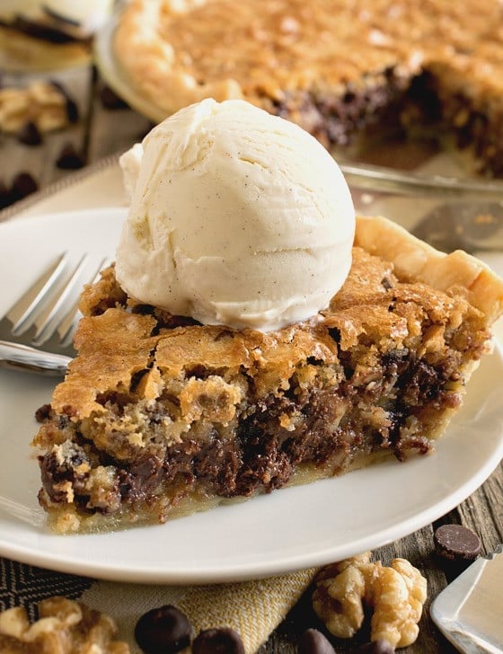 Toll House Chocolate Chip Pie - A Family Feast