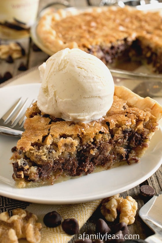 Toll House Chocolate Chip Pie - A Family Feast®
