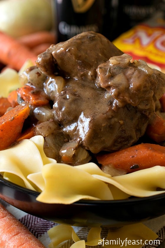 Beef and Guinness Casserole with Noodles - A Family Feast