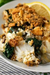 Baked Cod with Boursin - A Family Feast