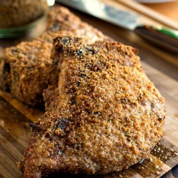 Crumb-Crusted Pork Chops - A Family Feast