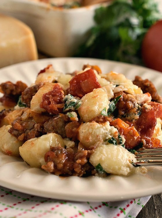 Baked Gnocchi with Italian Sausage - A Family Feast